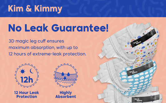 Kim & Kimmy - Size 2 Diapers, 4 - 8kg, qty 72