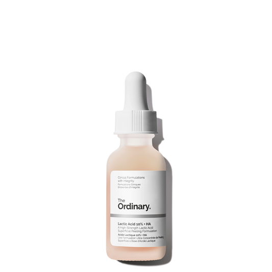 The Ordinary Lactic Acid 10% + HA Exfoliating Serum – Smoother Texture & Glow for Normal to Dry Skin (30ml)
