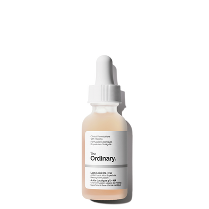 The Ordinary Lactic Acid 5% + Hyaluronic Acid Gentle Exfoliating Serum – Mild Peel for Sensitive/Dry Skin (30ml)